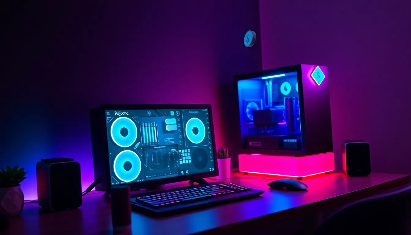 PC gaming on a budget — affordable gaming setup with glowing components